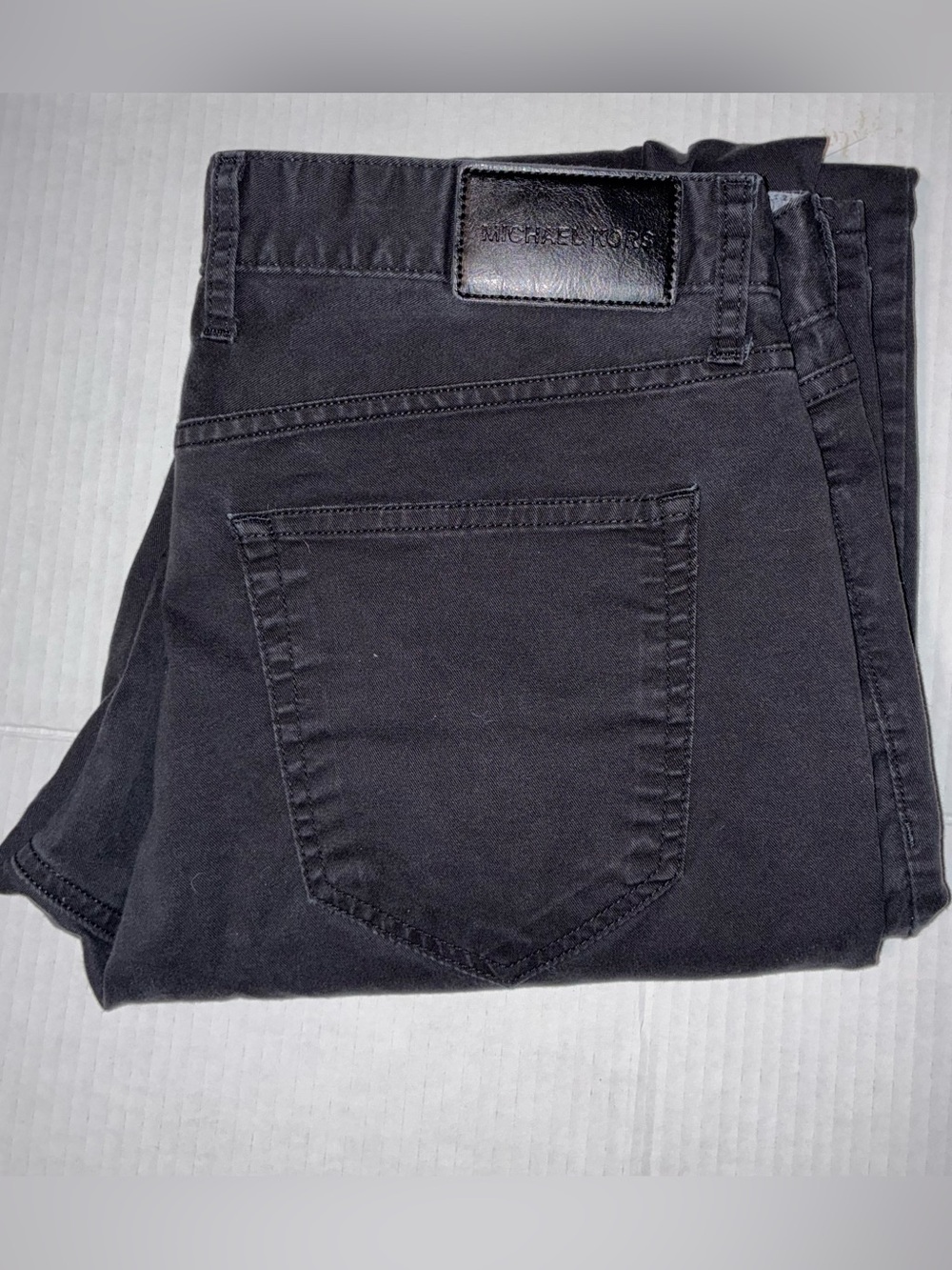 Michael Kors Men’s Black Parker Slim Straight Jeans